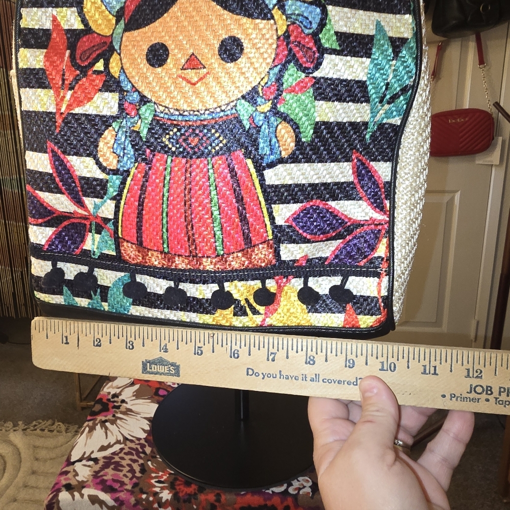 Colorful Embroidered Backpack/Crossbody - Picture 9 of 11